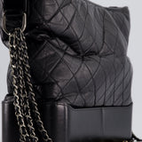 Chanel Black Large Gabrielle Bag in Lambskin Leather with Mixed Hardware