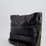 Chanel Black Large Gabrielle Bag in Lambskin Leather with Mixed Hardware