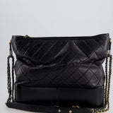 Chanel Black Large Gabrielle Bag in Lambskin Leather with Mixed Hardware