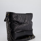 Chanel Black Large Gabrielle Bag in Lambskin Leather with Mixed Hardware