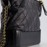 Chanel Black Large Gabrielle Bag in Lambskin Leather with Mixed Hardware