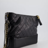 Chanel Black Large Gabrielle Bag in Lambskin Leather with Mixed Hardware