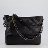 Chanel Black Large Gabrielle Bag in Lambskin Leather with Mixed Hardware