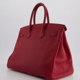 Hermès Birkin 35cm Bag in Rouge Grénate Togo Leather with Gold Hardware