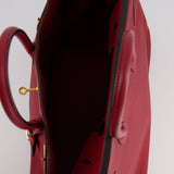 Hermès Birkin 35cm Bag in Rouge Grénate Togo Leather with Gold Hardware