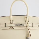 *RARE & HOT* Hermès Birkin Bag 30cm Sellier in Nata Epsom Leather with Palladium Hardware