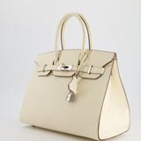 *RARE & HOT* Hermès Birkin Bag 30cm Sellier in Nata Epsom Leather with Palladium Hardware