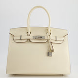 *RARE & HOT* Hermès Birkin Bag 30cm Sellier in Nata Epsom Leather with Palladium Hardware