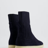 Loro Piana Navy Suede Ankle Boots Size EU 35 RRP £965