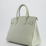 Hermès Birkin 30cm Retourne Bag in Gris Neve Clemence Leather with Gold Hardware