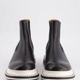 Loewe Black and White Platform Chelsea Boots Size EU 39 RRP £725