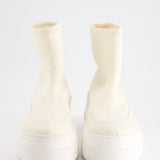 Khaite White and Cream Ludlow Socket Sneaker Boots Size EU 40 RRP £500