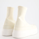 Khaite White and Cream Ludlow Socket Sneaker Boots Size EU 40 RRP £500