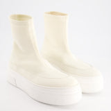 Khaite White and Cream Ludlow Socket Sneaker Boots Size EU 40 RRP £500