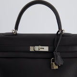 Hermès Kelly 35cm Bag Black in Togo Leather with Palladium Hardware