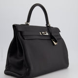 Hermès Kelly 35cm Bag Black in Togo Leather with Palladium Hardware