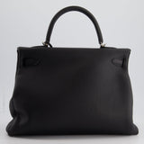 Hermès Kelly 35cm Bag Black in Togo Leather with Palladium Hardware