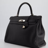 Hermès Kelly 35cm Bag Black in Togo Leather with Palladium Hardware