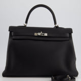 Hermès Kelly 35cm Bag Black in Togo Leather with Palladium Hardware