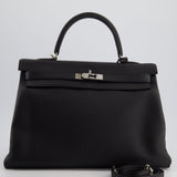 Hermès Kelly 35cm Bag Black in Togo Leather with Palladium Hardware