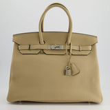 Hermès Birkin 35cm in Trench Togo Leather with Palladium Hardware