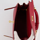 *FIRE PRICE* Hermès Kelly Sellier 25cm Bag in Rouge Vif Epsom Leather with Gold Hardware