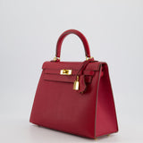 *FIRE PRICE* Hermès Kelly Sellier 25cm Bag in Rouge Vif Epsom Leather with Gold Hardware