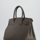 Hermès Birkin Bag 30cm Gris Etain Togo Leather with Palladium Hardware