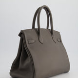 Hermès Birkin Bag 30cm Gris Etain Togo Leather with Palladium Hardware