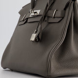 Hermès Birkin Bag 30cm Gris Etain Togo Leather with Palladium Hardware