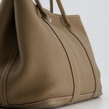 Hermès Garden Party 36cm Bag in Etoupe in Togo Leather with Palladium Hardware