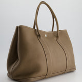 Hermès Garden Party 36cm Bag in Etoupe in Togo Leather with Palladium Hardware