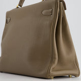 Hermès Kelly 35cm Bag in Etoupe Togo Leather with Gold Hardware