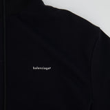 Balenciaga Black Zipped Jacket with White Logo Detail Size IT 48 (UK 16)