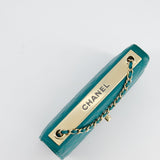 Chanel Blue Quilted Trendy Wallet on Chain Bag in Lambskin Leather with Champagne Gold Hardware