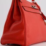 Hermès Kelly Retourne Bag 32cm in Geranium Togo Leather and Palladium Hardware