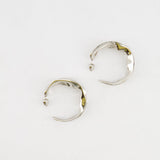 Alaïa Fluide Drop Hoop Earrings in Silver