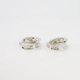 Alaïa Fluide Drop Hoop Earrings in Silver