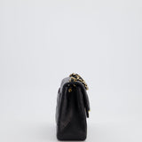 Chanel Vintage Black Mini Square Bag in Lambskin Leather with 24k Gold Hardware