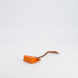 Hermès Orange Lambskin Shopping Bag Charm