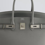 Hermès Bicolour Birkin 35cm Bag in Gris Mouette & Bleu Agathe Togo Leather with Palladium Hardware