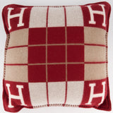 Hermès Avalon III Small Pillow in Écru, Rouge H RRP £650