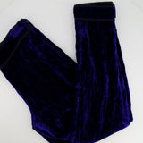 Chanel 12A Electric Blue Velvet Straight-Leg Trousers Size FR 38 (UK 10) RRP £1,550