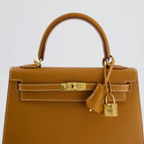 *HOLY GRAIL* Hermès Kelly Bag Sellier 25cm in Gold Epsom Leather with Gold Hardware