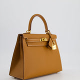 *HOLY GRAIL* Hermès Kelly Bag Sellier 25cm in Gold Epsom Leather with Gold Hardware