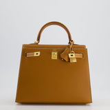 *HOLY GRAIL* Hermès Kelly Bag Sellier 25cm in Gold Epsom Leather with Gold Hardware