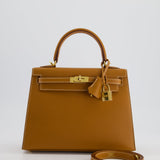 *HOLY GRAIL* Hermès Kelly Bag Sellier 25cm in Gold Epsom Leather with Gold Hardware