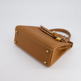 Hermès Kelly Bag 25cm Retourne in Gold Togo Leather with Gold Hardware