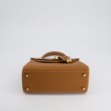 Hermès Kelly Bag 25cm Retourne in Gold Togo Leather with Gold Hardware