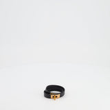 Hermès Kelly Double Tour Bracelet in Black with Rose Gold Hardware Size S